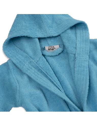 Albornoz Liso con Estuche T6-8 Turquesa