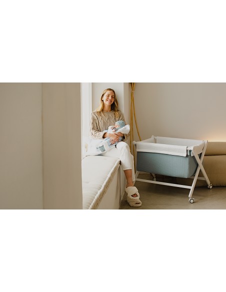 Manta Nido Abeja+Borreguillo Rosa