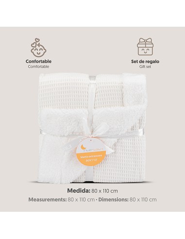 Manta Nido Abeja+Borreguillo Beig