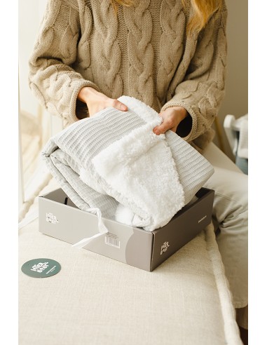 Manta Nido Abeja+Borreguillo Beig