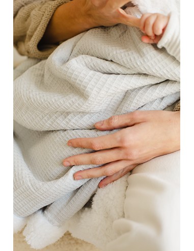 Manta Nido Abeja+Borreguillo Beig