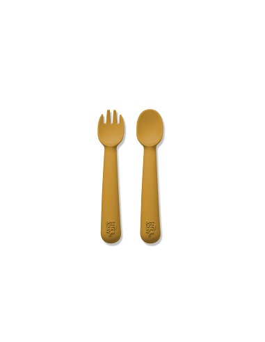 Silicone spoon and fork