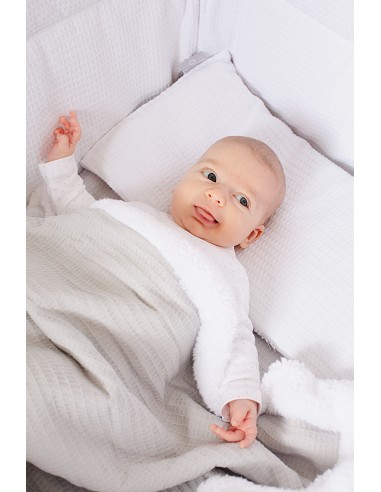 Manta Nido Abeja+Borreguillo Menta