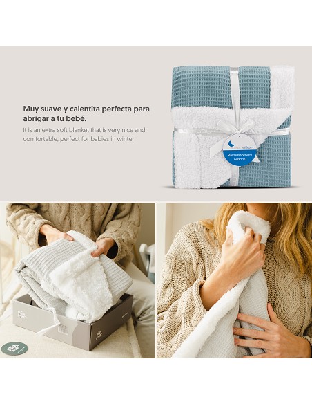 Manta Nido Abeja+Borreguillo Petroleo