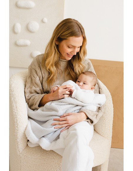 Manta Nido Abeja+Borreguillo Petroleo