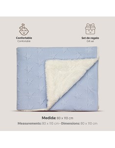 Manta Mod Universo 80X 1. 10 Azul 2