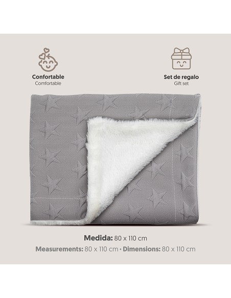 Manta Mod Universo 80X 1. 10 Gris