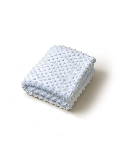 Manta Burbuja+Borreguillo Azul