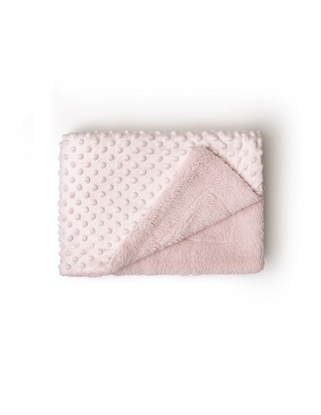 Manta Burbuja+Borreguillo Rosa