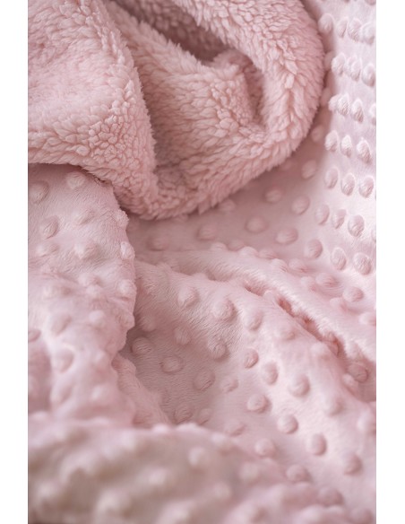 Manta Burbuja+Borreguillo Rosa