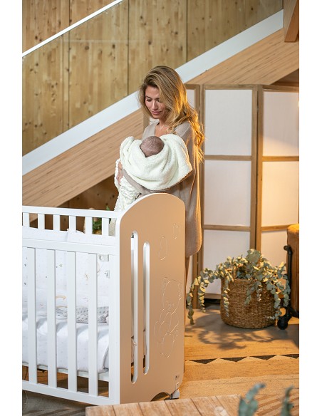 Manta Burbuja+Borreguillo Rosa