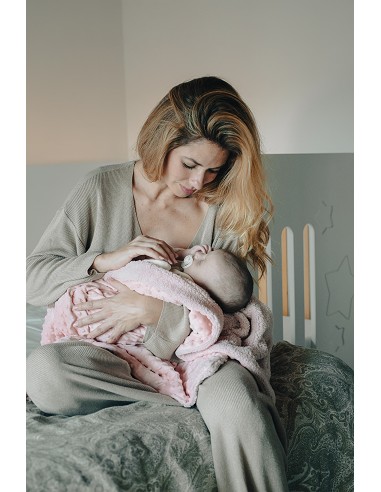 Manta Burbuja+Borreguillo Beig