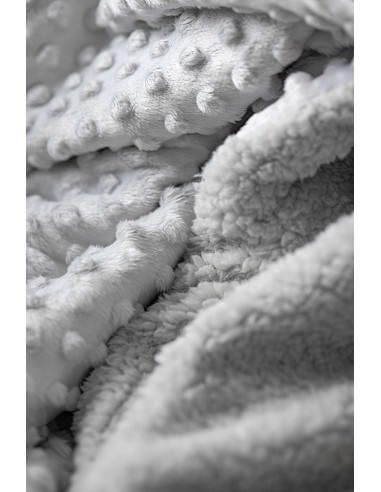 Manta Burbuja+Borreguillo Gris