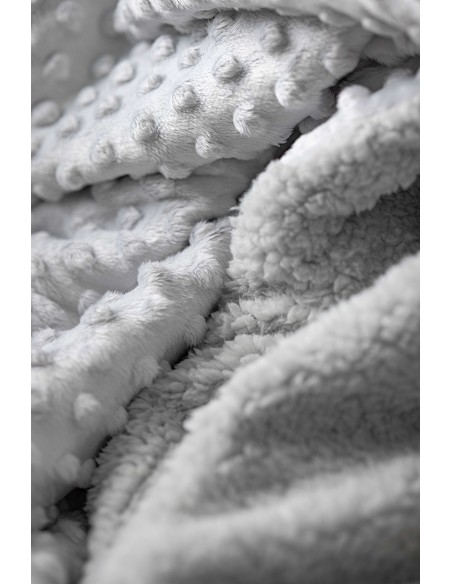 Manta Burbuja+Borreguillo Gris