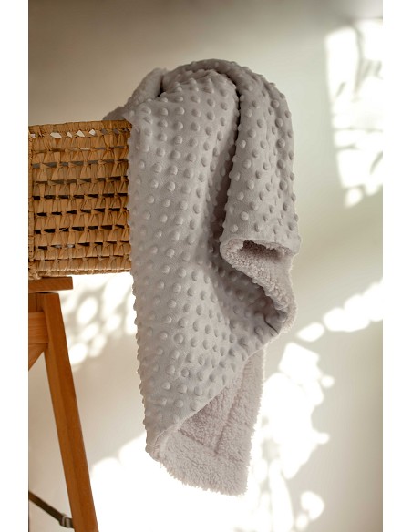 Manta Burbuja+Borreguillo Gris