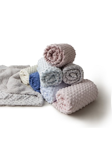 Manta Burbuja+Borreguillo Gris