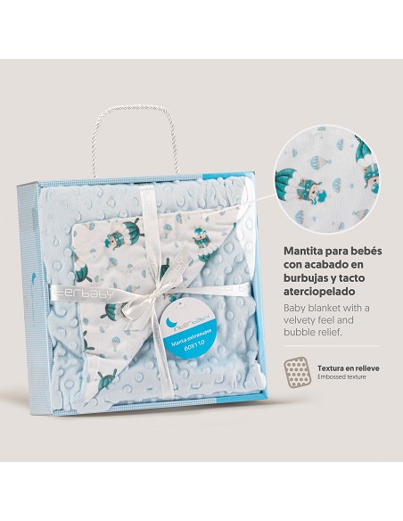 Manta Burbuja Mod Paracaidista Azul