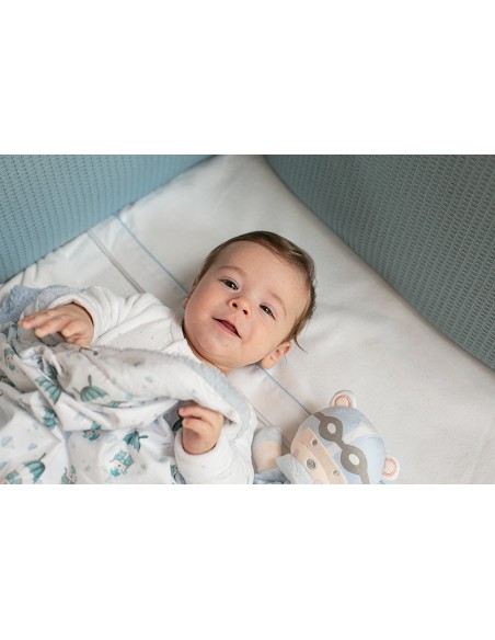 Manta  con Borreguillo  Mod Paracaidista Rosa