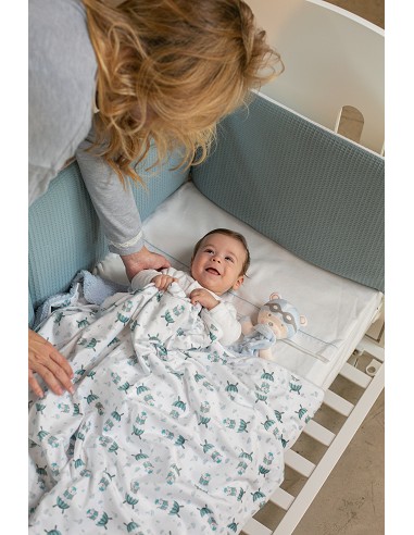 Manta  con Borreguillo  Mod Paracaidista Rosa