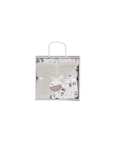 Manta  con Borreguillo  Mod Paracaidista Gris