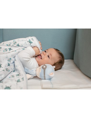 Manta  con Borreguillo  Mod Paracaidista Gris