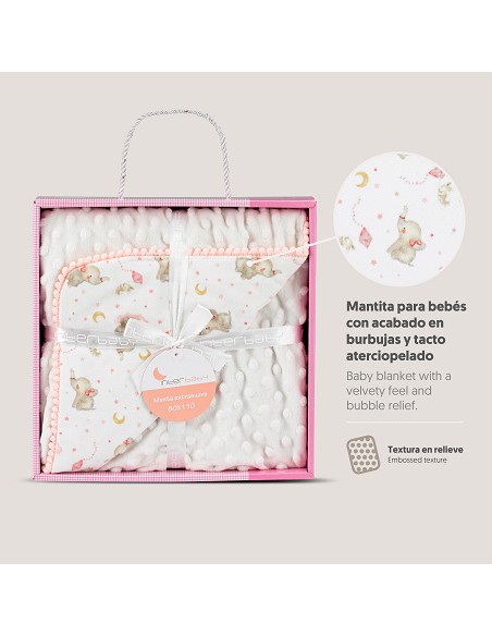 Manta Burbuja   Mod Elefante Rosa