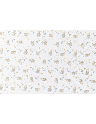 Manta con Borreguillo Mod Elefante Azul