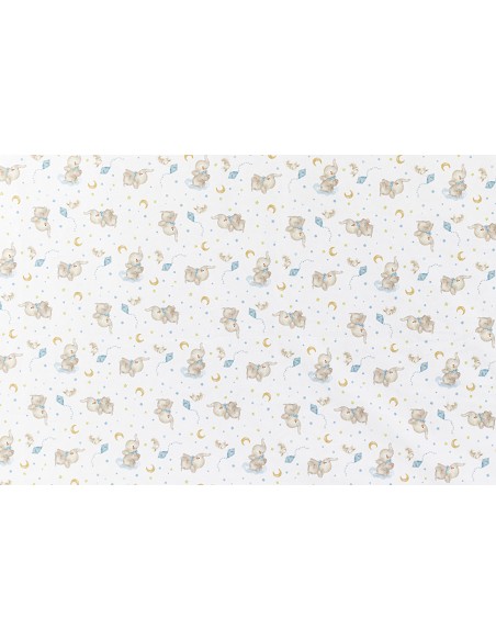 Manta con Borreguillo Mod Elefante Azul