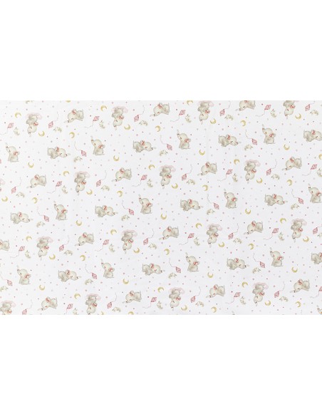 Manta con Borreguillo Mod Elefante Rosa