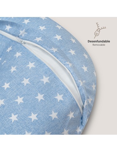 Almohada Lactancia Mod Star Azul