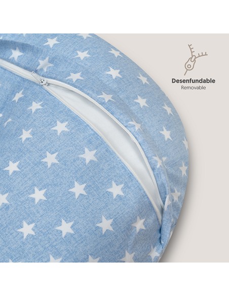 Almohada Lactancia Mod Star Azul