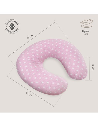 Almohada Lactancia Mod Star Rosa