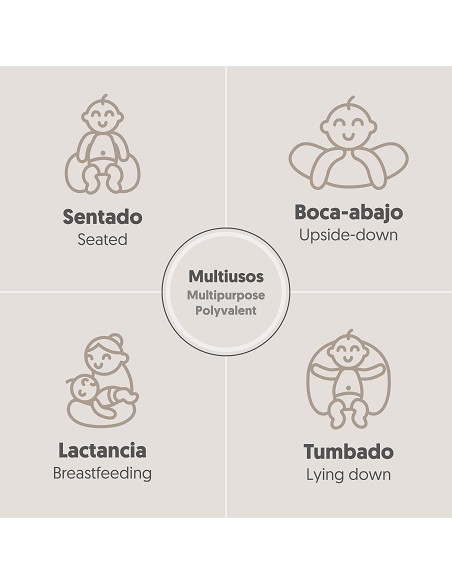 Almohada Lactancia Mod Star Rosa