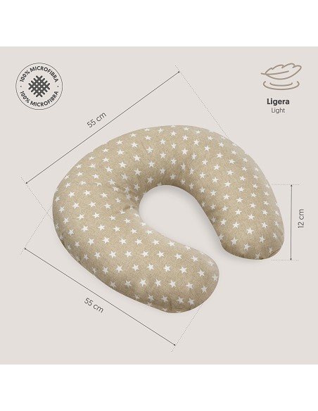 Almohada Lactancia Mod Star Beig