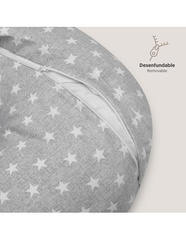 Almohada Lactancia Mod Star Gris