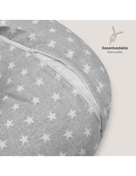Almohada Lactancia Mod Star Gris