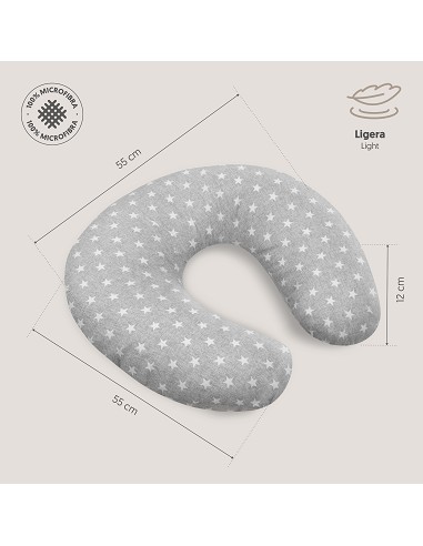 Almohada Lactancia Mod Star Gris