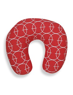 Almohada Lactancia Mod Circulos Rojo