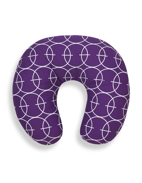Almohada Lactancia Mod Circulos Lila
