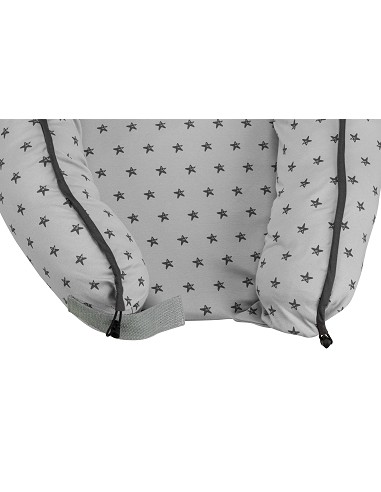 Almohada Nido Mod Estrella Gris