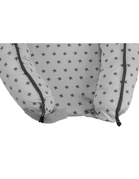 Almohada Nido Mod Estrella Gris