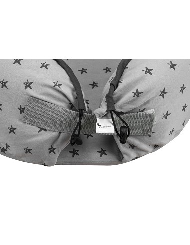 Almohada Nido Mod Estrella Gris
