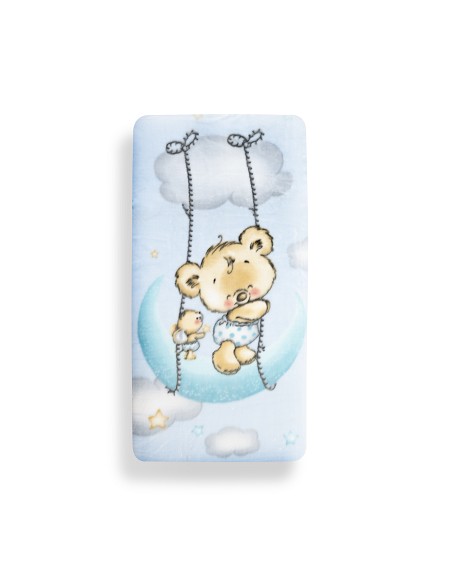 Manta Rachel Mod Osito Nube Azul