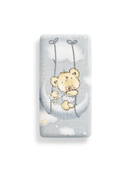 Manta Rachel Mod Osito Nube Gris