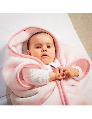 Manta Saco Rachel Mod Osito Nube Rosa