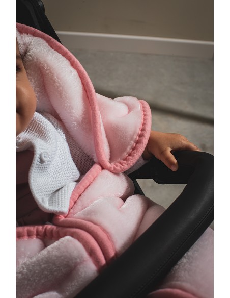 Manta Saco Rachel Mod Osito Nube Rosa