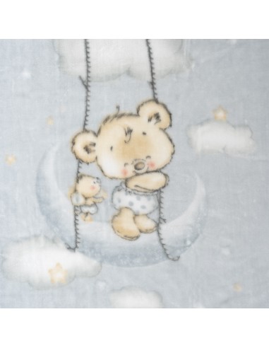 Manta Saco Rachel Mod Osito Nube Gris