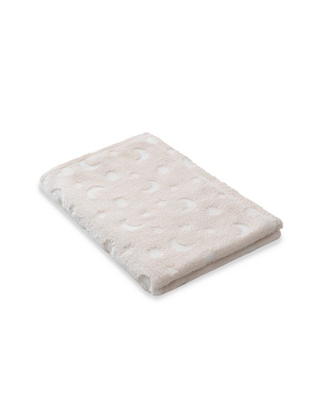 Manta Grabada Luna Estrellas Azul