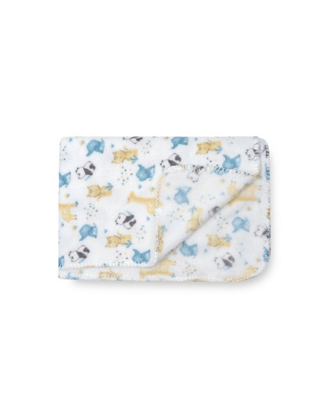 Manta Estampada Animales Gris