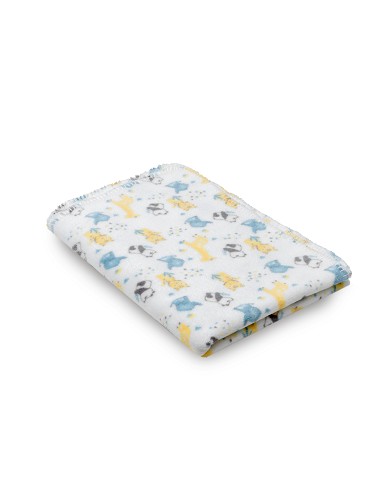 Manta Estampada Animales Gris